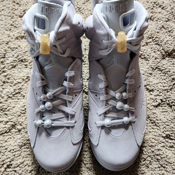 Wmns Air Jordan 6 Retro Craft Pearl Brand New Sz 10 - Picture 4 of 10